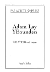 Adam Lay Ybounden SSAATTBB choral sheet music cover